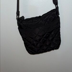 Danskin Black Quilted Crossbody Bag